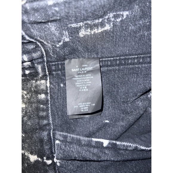 Saint Laurent Distressed Denim Gilet - Picture 8 of 9